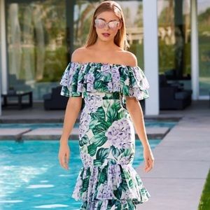 Tropical maxi dress
